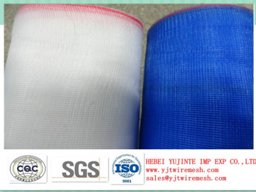 blue plastic window screen