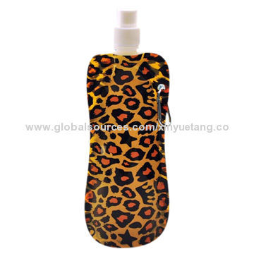 480mL Volume Promotional Foldable Plastic Water Bottles, Easy to CarryNew