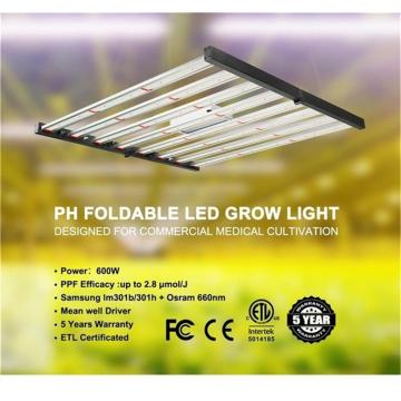 Barra de luz de cultivo LED regulable 600W 3000K 6000K