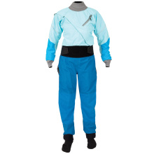 2023 Customization Wholesale Womens  Zip Kayak Dry suit Latex Neck Gasket Dry Suit with Front Pockets Dry suit