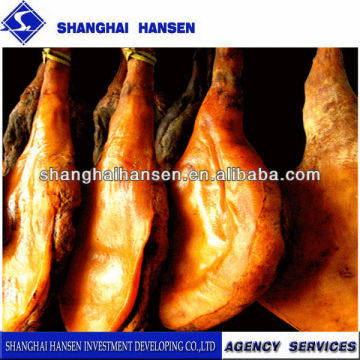 Serrano Ham import and export agency services for international transportation service