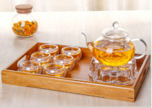 fire resistant pyrex teapot warmer set