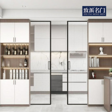 Wine cabinet hidden sliding door simple