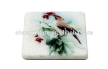 Printing colorful marble coaster