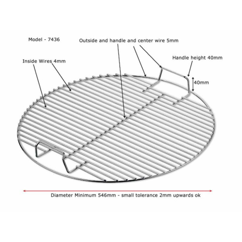 Stainless Steel BBQ Mesh Barbecue Wire Grill Grate