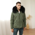 Mens Parka Coats with Fur Hood Cost-effective Custom