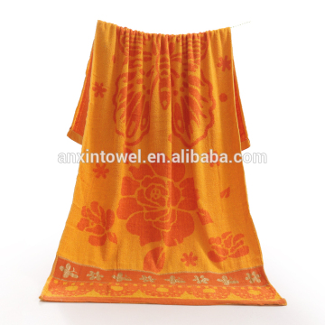 high quality india custom wholesale bright orange beach towels