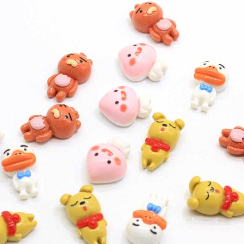 Newest Kawaii Multi Shape Cartoon Animals Mini Cabochon DIY Toy Decor Beads Charms Handmade Craftwork Beads Slime