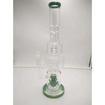 Popular Glass Bongs with Bullet Perc Triple Chamber