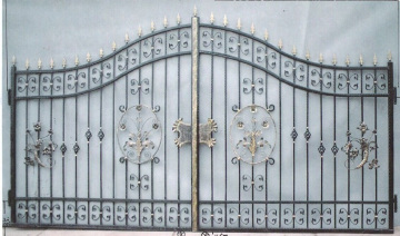 wrought iron fence gate