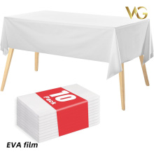 Disposable plastic picnic tablecloth
