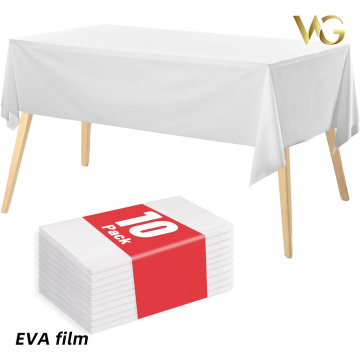 Disposable plastic picnic tablecloth