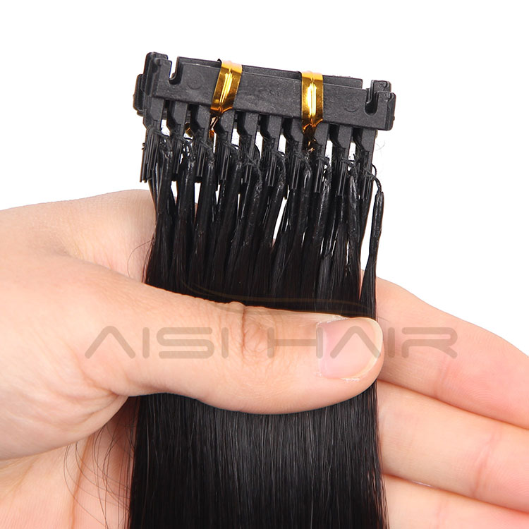 Aisi Hair Hot Selling Brazilian Human Hair 6D Clip in Hair Extension Free Sample