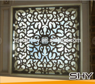 Decorative Square Wrought Iron Window Decor