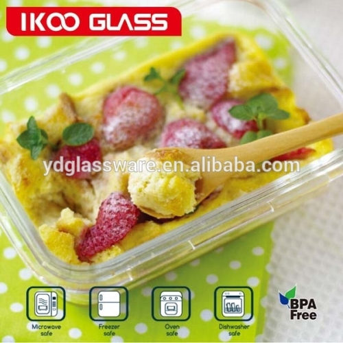 Glass lunch box /glass food storage/microwavable food container