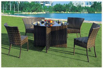 Garden one table and four seats