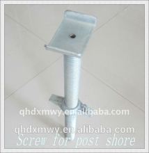 diameter 37mm hot dip galvanized base jack&u-head jack