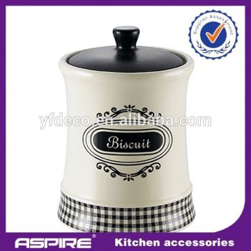 Ceramic kitchen biscuit storage container storage container