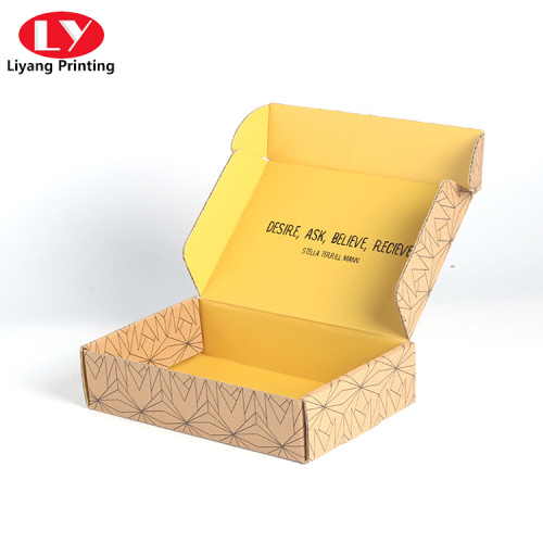 Caja de envío corrugado con flauta E de logística express box