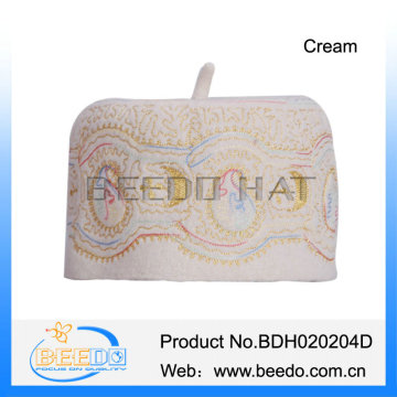 White knit kufi skull cap