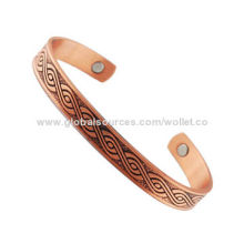 Magnetic Therapy Product, Made of High-polished Copper Material, Magnetic Bangle
