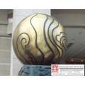 Scultura in bronzo a sfera