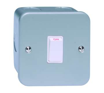 20A Double Pole Switch Metal Clad