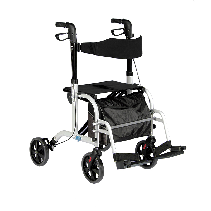 TONIA two in one function rollator aid  walker equip 4 wheels walker with seat