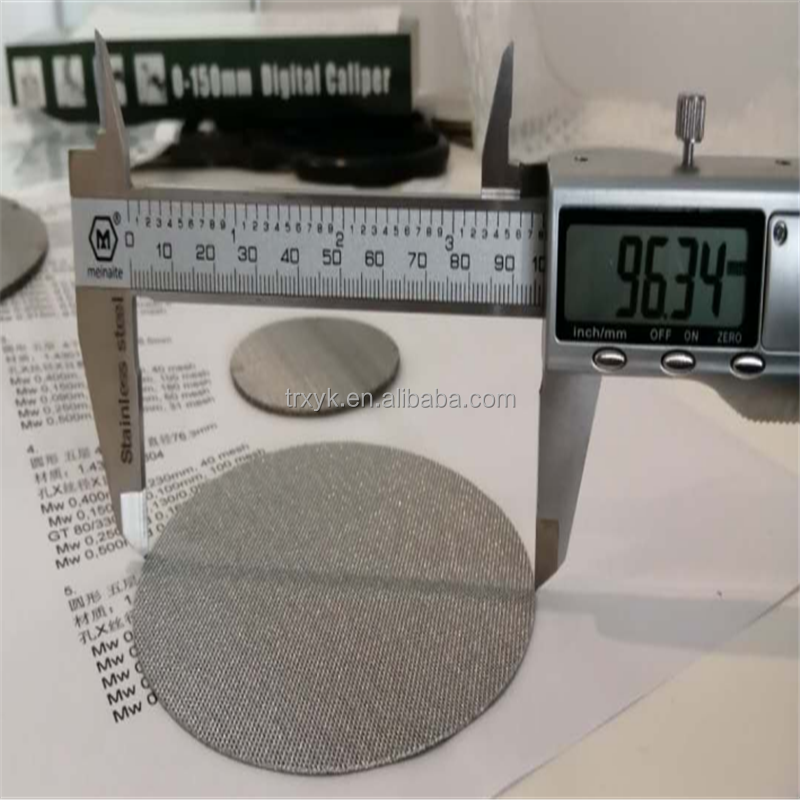 multi layer stainless steel wire mesh filter disc for plastic extruder