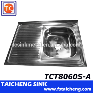 800*600mm Electrolysis Lay-On Kitchen Sink