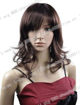 BROWN FANCY PARTY WIG BEAUTY GIRL HAIR WIG WA273