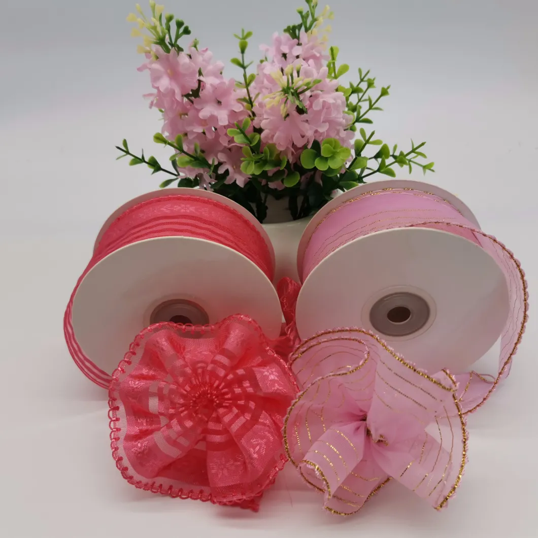 Different Types 38mm Pull String Ribbon For Decoration/korea/xmas, High