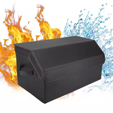 Fireproof Car Storage Box - Large Capacity Collapsible Boot Organizer