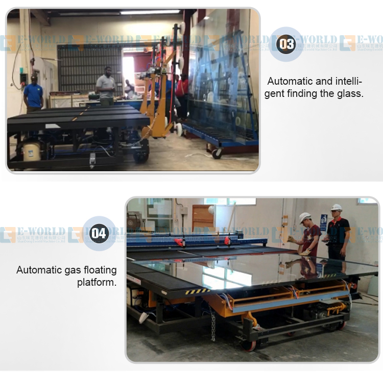 Fully Automatic double glazing Glass Uploading Loading Table Machine