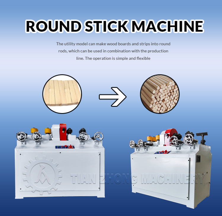 Automatic Wood Handle Maker Wood Mop Stick Maker Wooden Brush Handle Making Machine