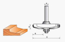 Raised Panel Bit 12° Micro-grain Carbide Tips Tct Router Bit For Woodworking Lc3004