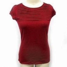 Women\'s knitted short sleeve sweaters