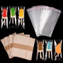 Custom Printed Plastic Popsicle Packaging Bags for Ice Lollies and Cream Popsicles