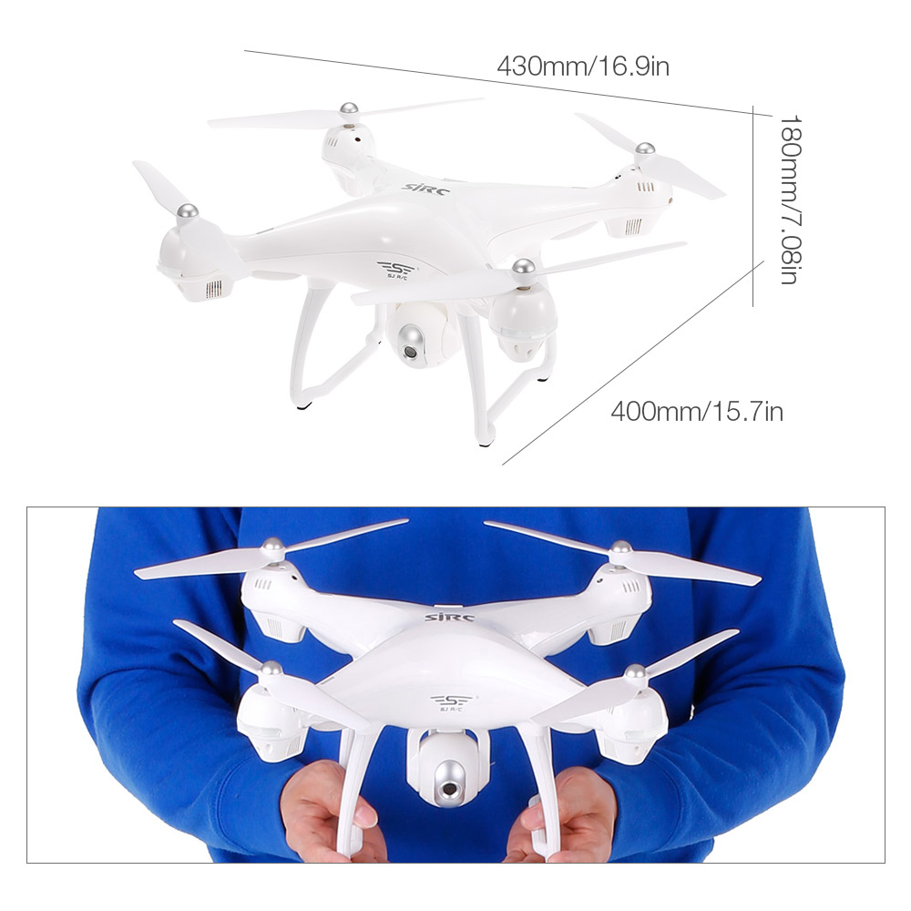 Hottest Drone S70W 2.4GHz GPS Professional Drone with Camera 720P Wifi FPV RC Drone Quadcopter Altitude Hold G-sensor