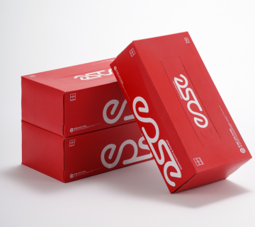 Tough boxed facial tissues