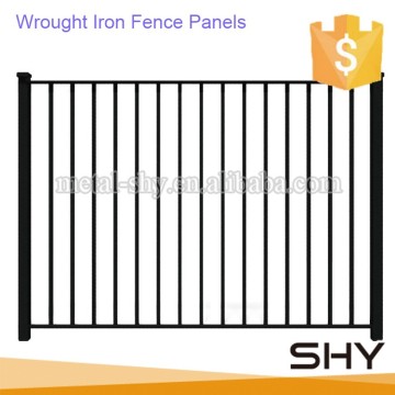 Security durable wrought iron decorative water pond fence