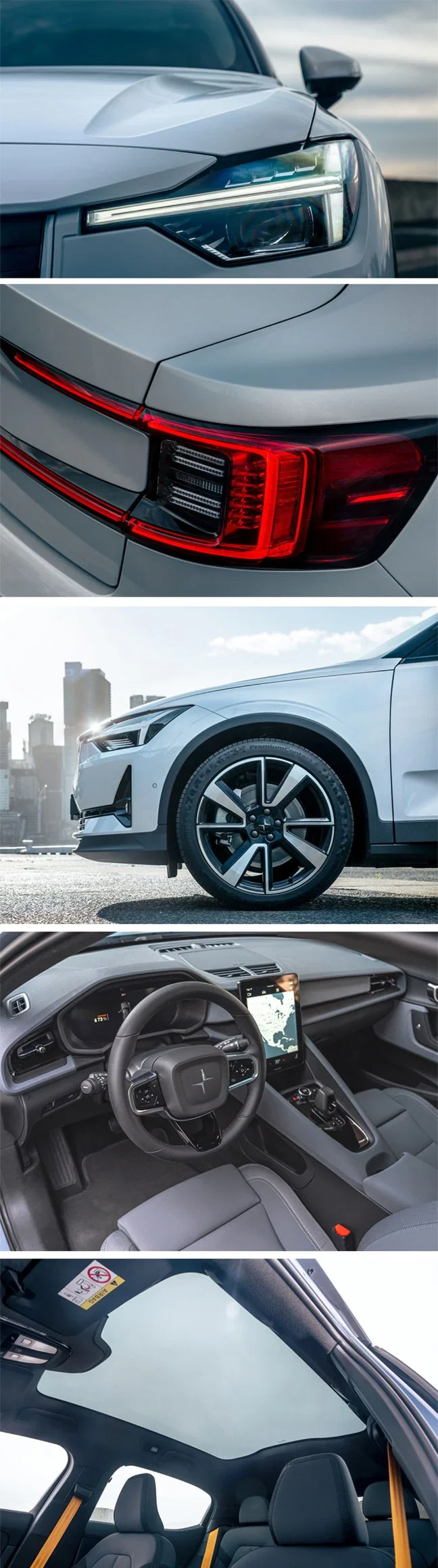 Ridever Polestar 2 2021 Vehicles Used Car with Battery Charger Sale New EV Electric Cars