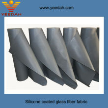 Rubber coated glass fiber industrial fabric