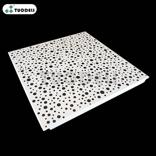 Tuile de plafond commerciale à clipser en aluminium