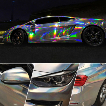 Factory Direct Sales Holographic Laser Car Color Changing Vinyl Film