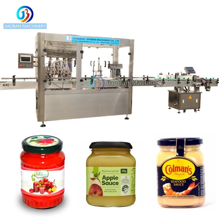 JB-PX4 China Factory Price 4 Heads spray Bottle pump bottle Filling Capping Labeling machine Line