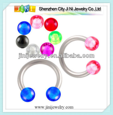 Circular barbell jewelry