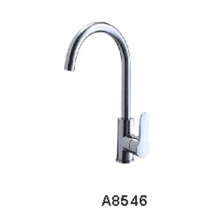 Chrome Industrial Single Handle One Hole Faucet