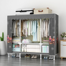 Portable Foldable Fabric Wardrobe for Bedroom Storage
