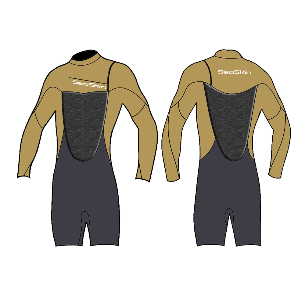 I-Seaskin 3 / 2mm Amadoda amadala amaFutshane Spring Wetsuit